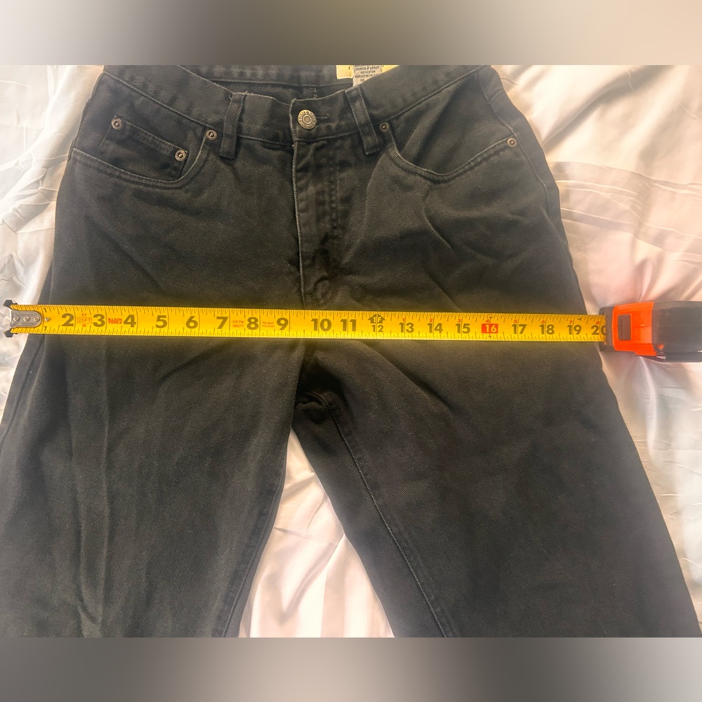 Eddie Bauer charcoal gray Relaxed Fit Capri Cropped Jeans Women’s Size 4 - Picture 9 of 12